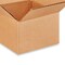 25 pcs Corrugated Shipping Boxes Durable Kraft Cardboard 6 x 6 x 4 Inch